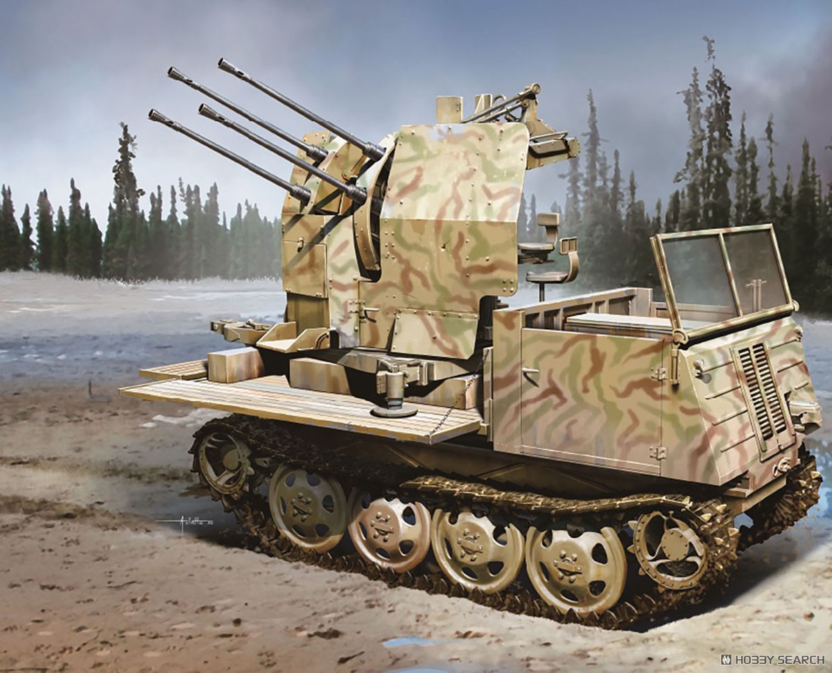 WW.II ドイツ軍 RSO/3 & 2cm 4連装対空機関砲 Flak38 搭載型 マジック