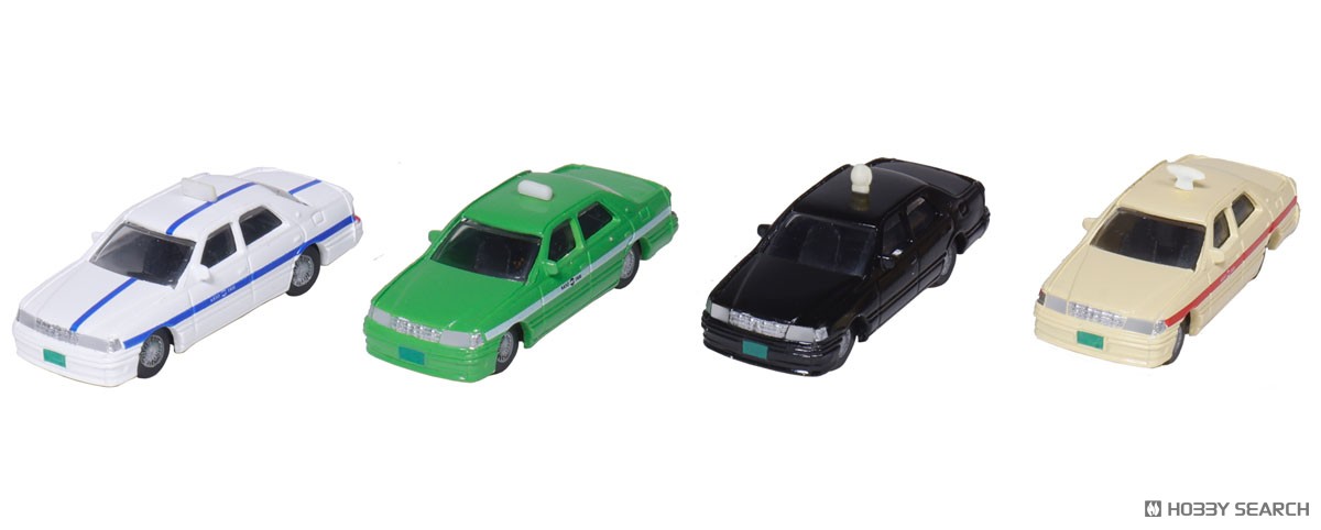 DioTown (N) 自動車 : タクシーセット1A (4台入り) (鉄道模型