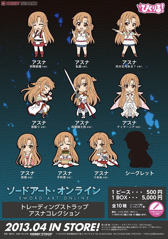 ぴくりる！ ソードアート・オンライン トレーディングストラップ