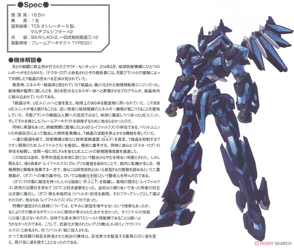 LX-R01J ヤクトファルクス (プラモデル) - ホビーサーチ ガンプラ他