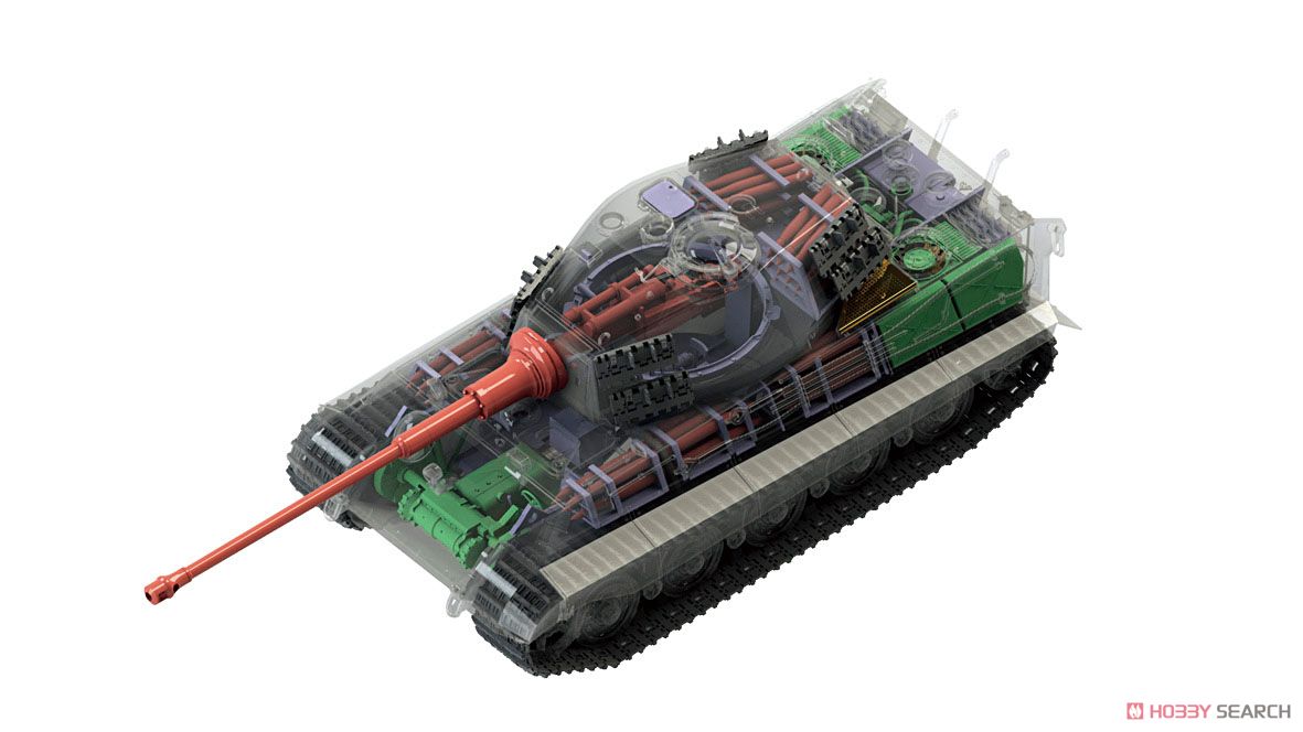 ICM35364 1/35 ドイツ キングタイガー 後期型 フルインテリア 独立履帯