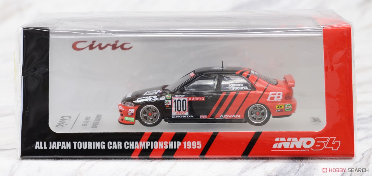 ホンダ シビック フェリオ Gr.A #100 ADVAN 土屋圭市 JTCC 1995