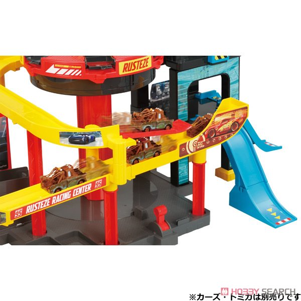 カーズ トミカ アクションコース 回転エレベーター レーシングセンター