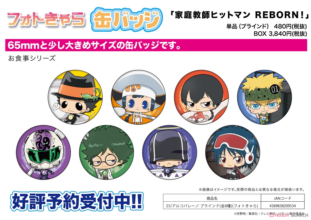 缶バッジ 「家庭教師ヒットマンREBORN！」 25 アルコバレーノ ボックス