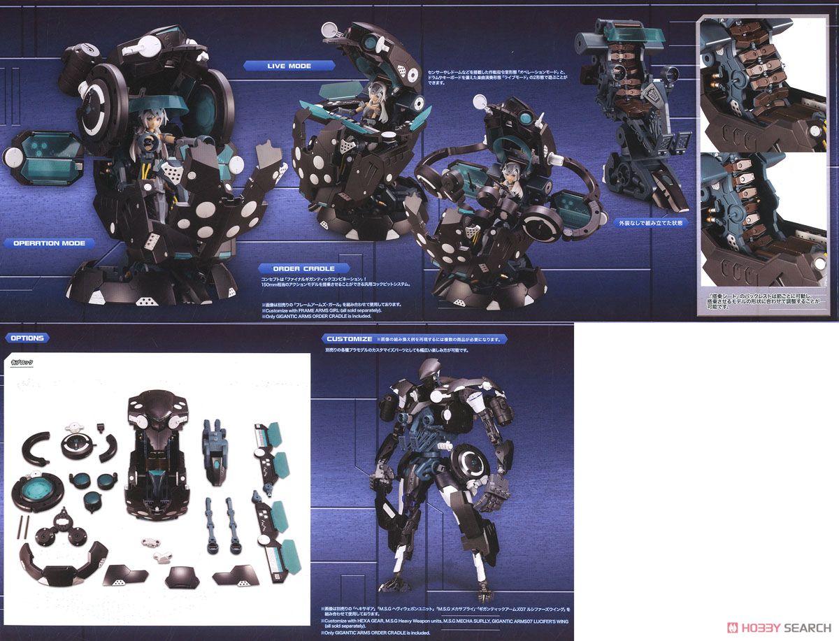 ギガンティックアームズ オーダークレイドル (プラモデル) - ホビー