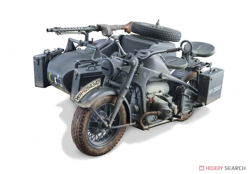 WW.II ドイツ軍 ツェンダップ KS750 サイドカー (プラモデル) - ホビー