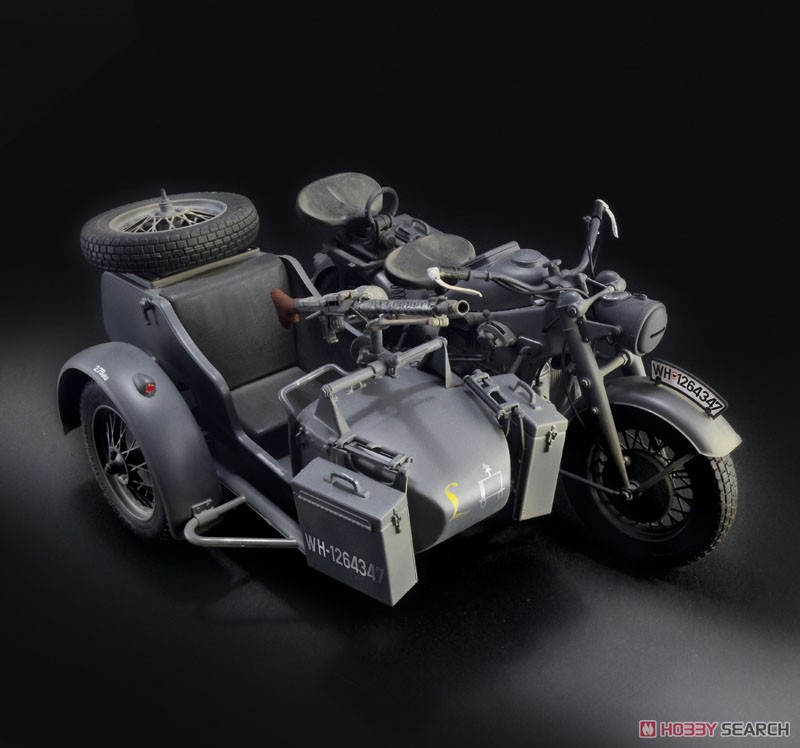 WW.II ドイツ軍 ツェンダップ KS750 サイドカー (プラモデル) - ホビー