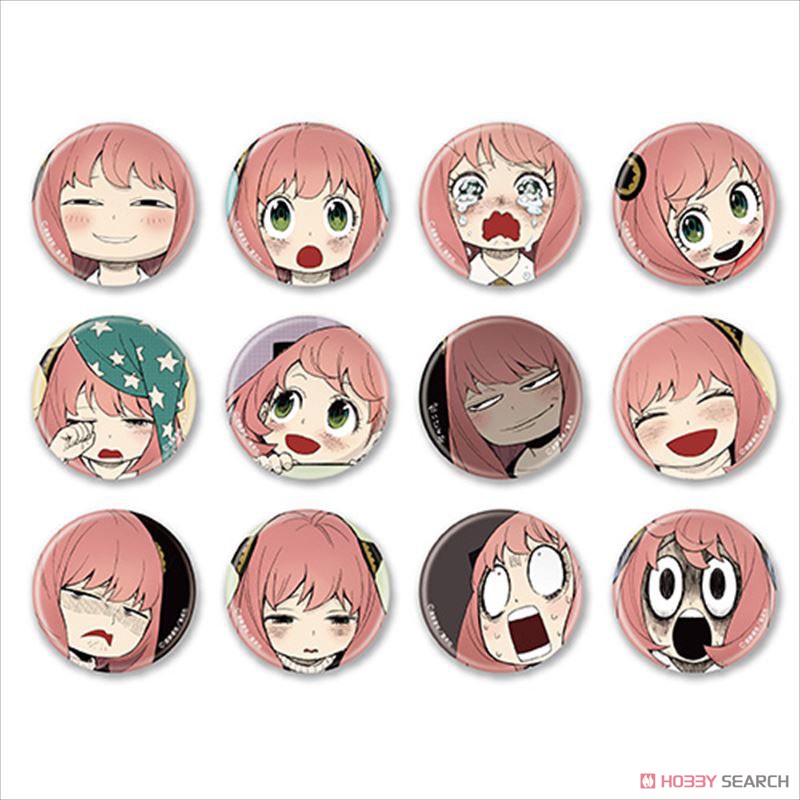 SPY×FAMILY アーニャ表情缶バッジ (12個セット) (キャラクターグッズ
