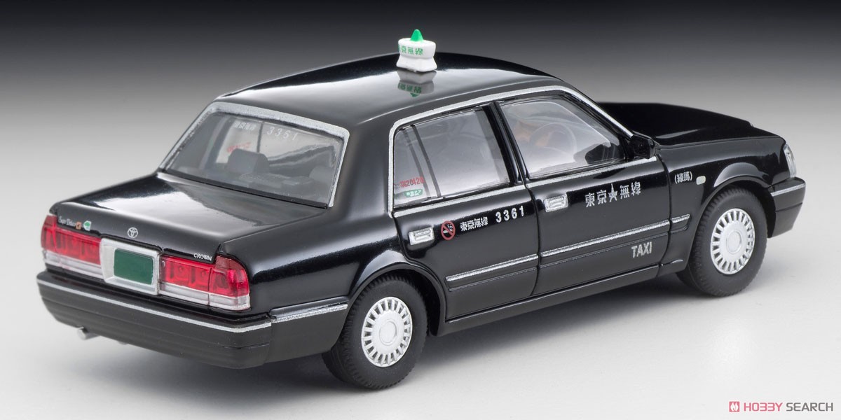 TLV-N219a Toyota Crown Sedan Tokyo Musen Taxi (Black) (Diecast Car
