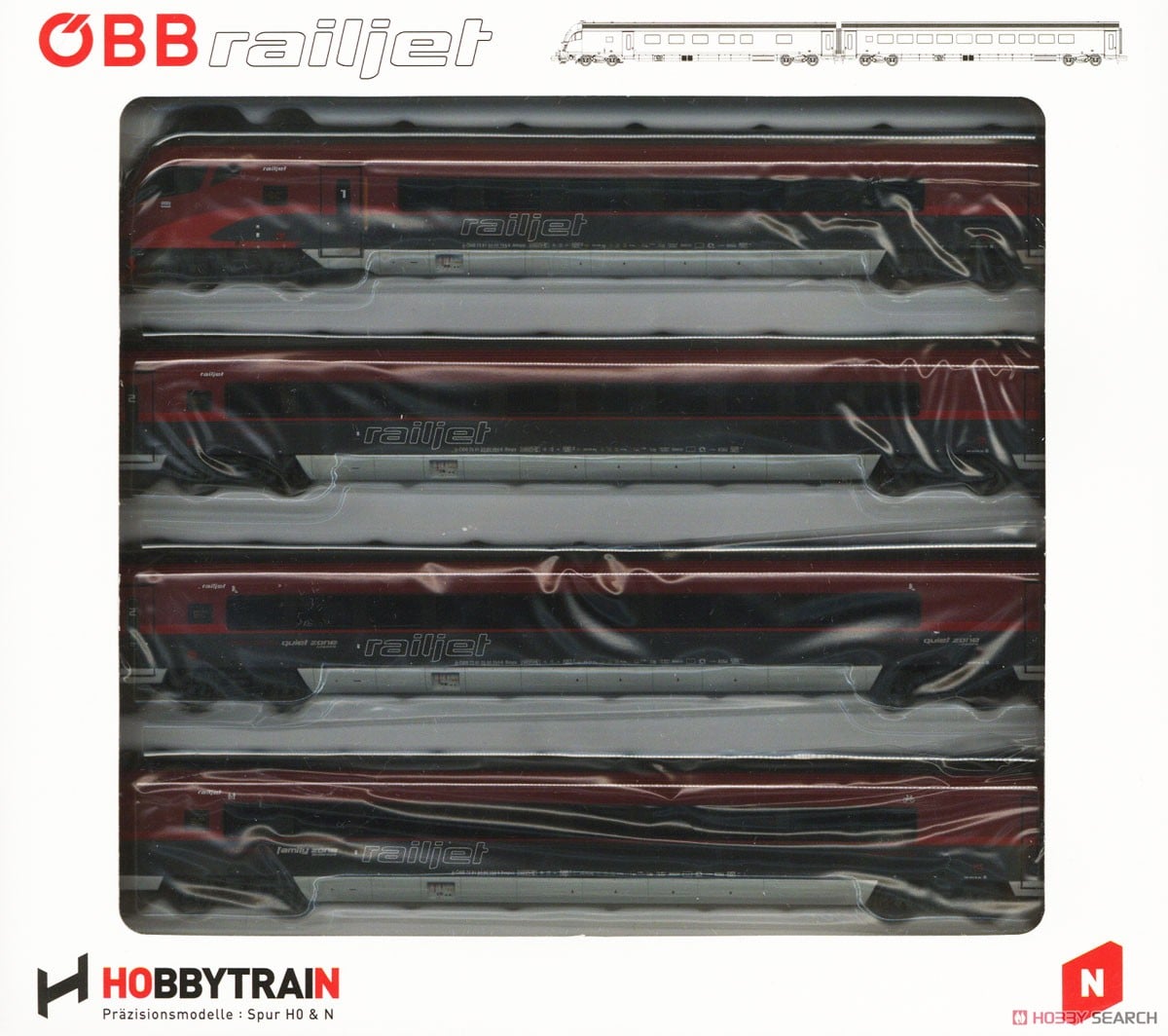 H25224 (N) オーストリア連邦鉄道 レールジェット 4両基本セット (基本