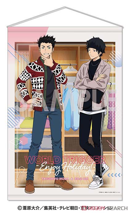 ワールドトリガー タペストリー -ENJOY HOLIDAY!- 7. 生駒達人&隠岐