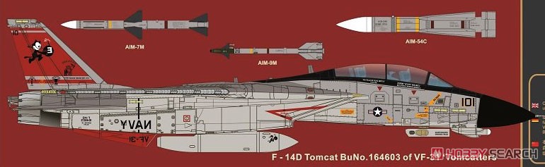 F-14D スーパートムキャット (リニューアル版) (プラモデル) - ホビー