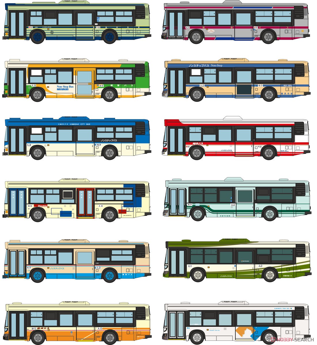 ザ・バスコレクション 第32弾 日野の初期ノンステップバス編 (全12種＋