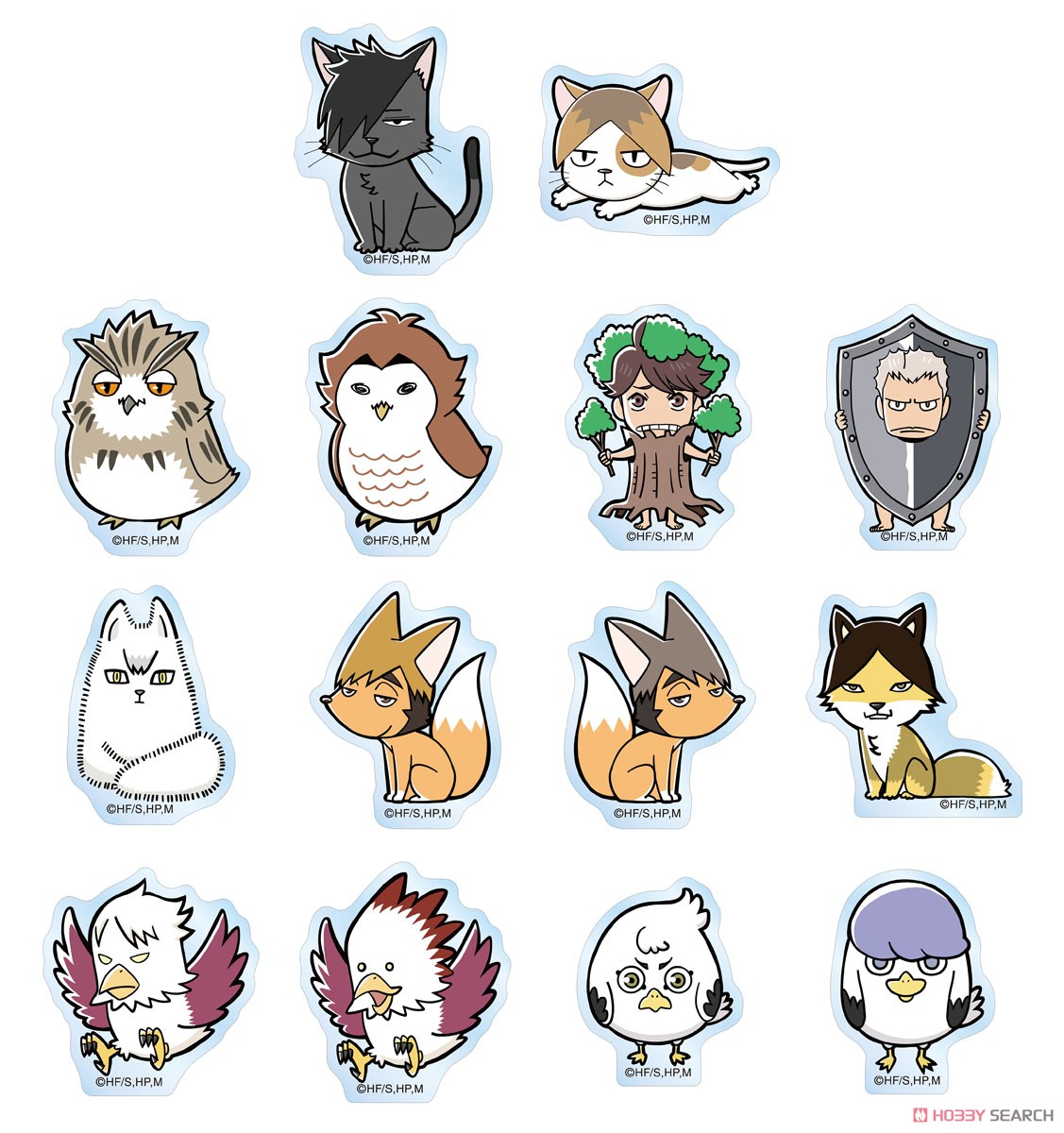 ハイキュー!! カゲガラス マスコットシリーズ アクリルステッカー