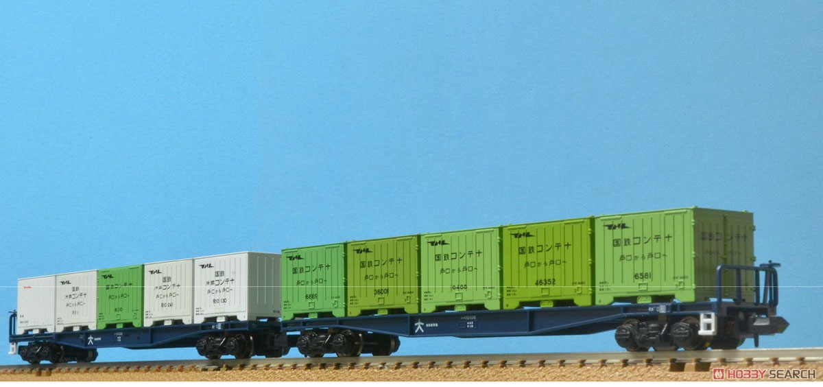 コキ10000 登場時 コンテナ5個積 2両セット (2両セット) (鉄道模型