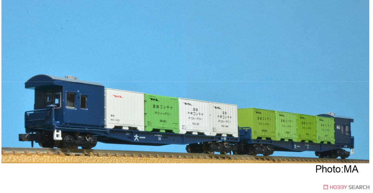 コキフ10000 登場時 コンテナ4個積 2両セット (2両セット) (鉄道模型