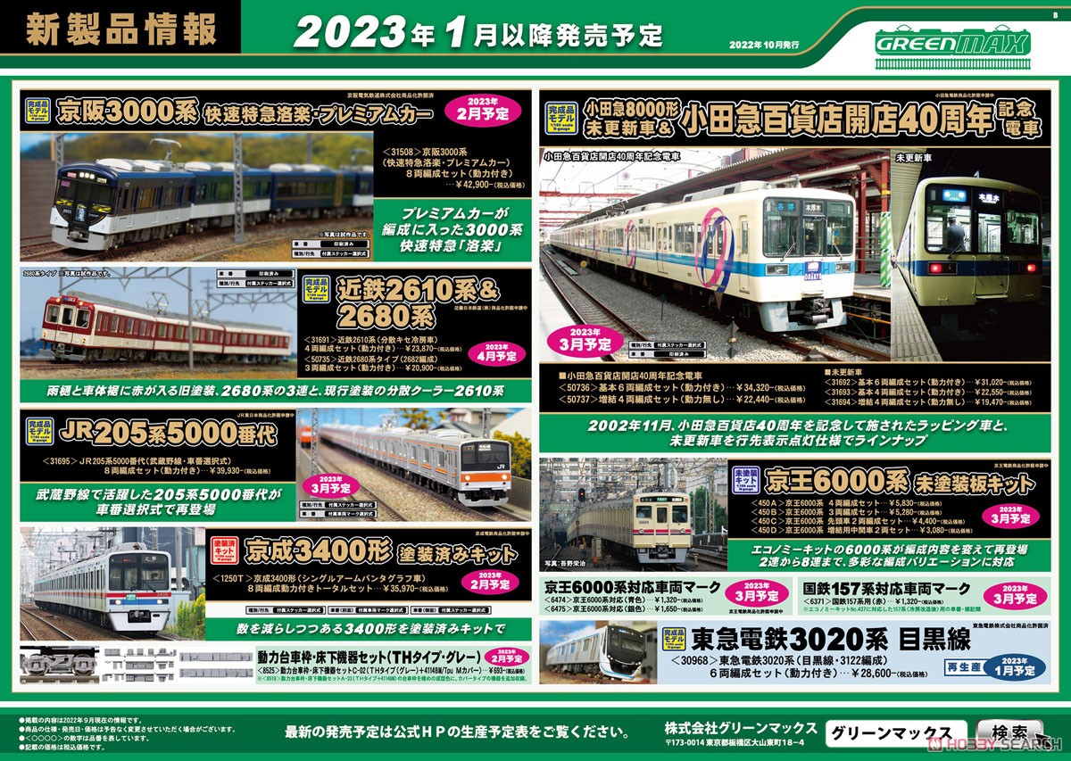 小田急 8000形 (未更新車) 基本4両編成セット (動力付き) (基本・4両