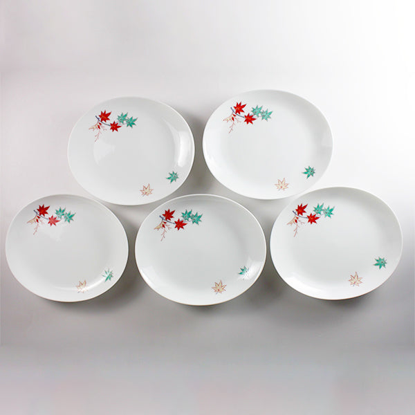 柿右衛門窯 錦紅葉文皿 (五客組） – ギャラリー一番館オンラインショップ