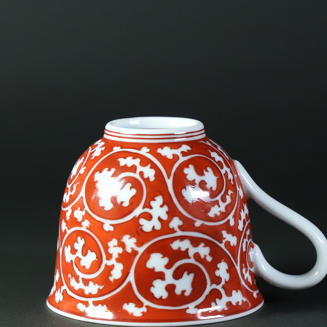 源右衛門窯 赤絵唐草濃中碗皿 – ギャラリー一番館オンラインショップ