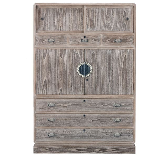 和たんす 新唐草（焼き桐）三代続く桐たんす工房 桐の蔵