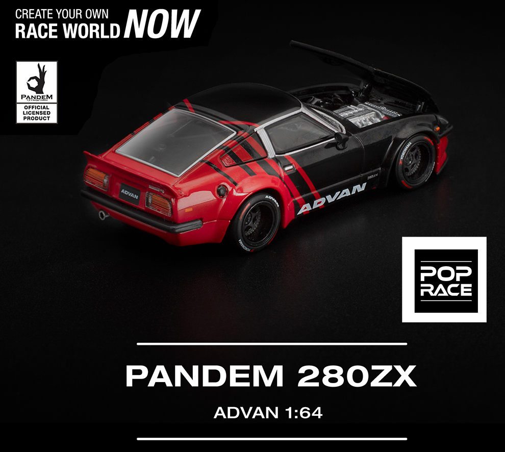 POP RACE 1/64 PANDEM 280ZX ADVAN / *FREE USA SHIPPING-www
