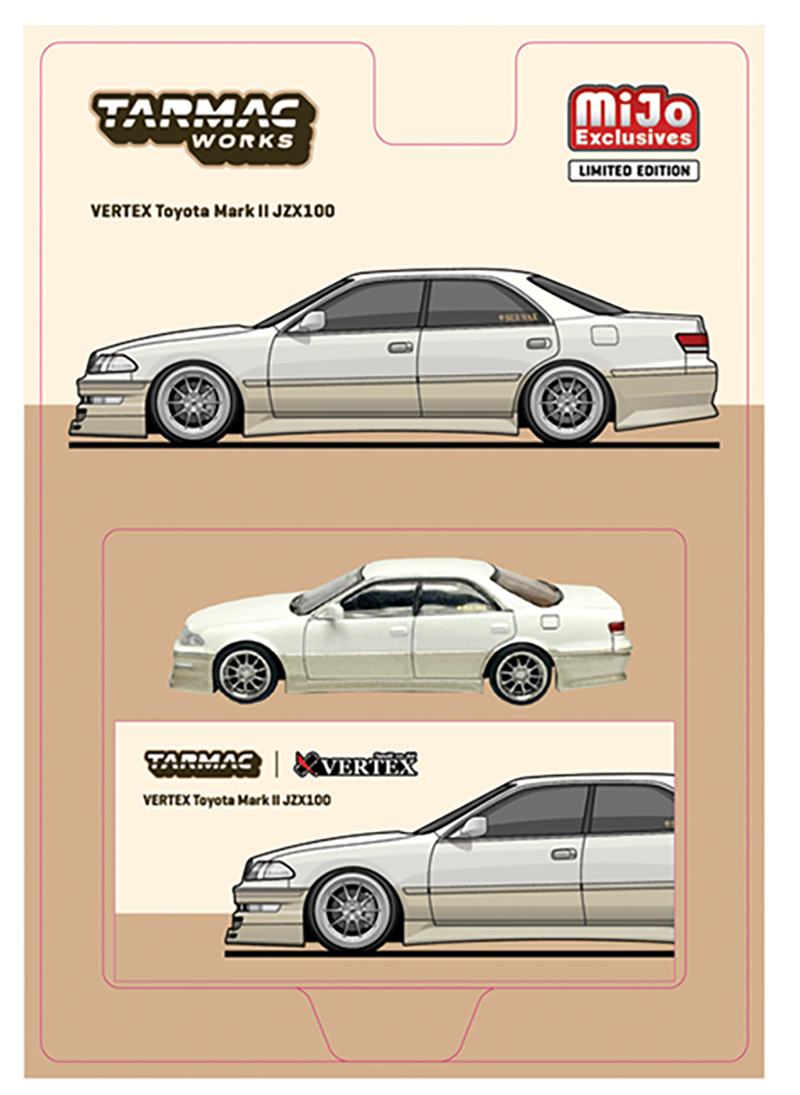 TARMAC 1/64 VERTEX TOYOTA MARK II CHASER JZX100 WHITE / *FREE