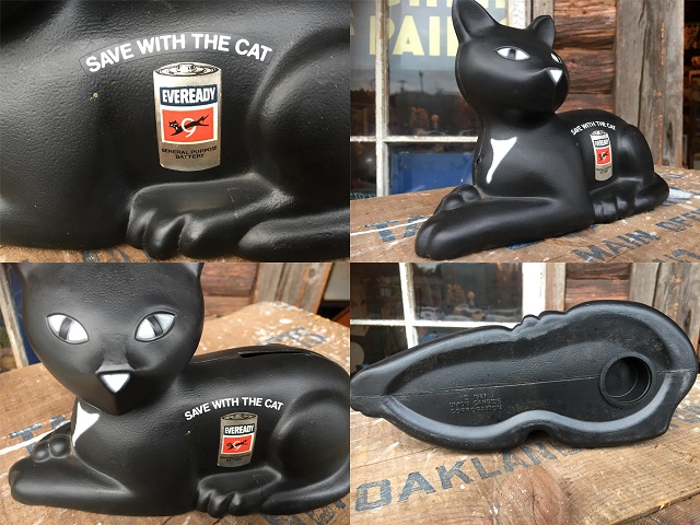 80s Vintage Eveready Battery Cat Bank (AL6213) - 2000toys Antique Mall