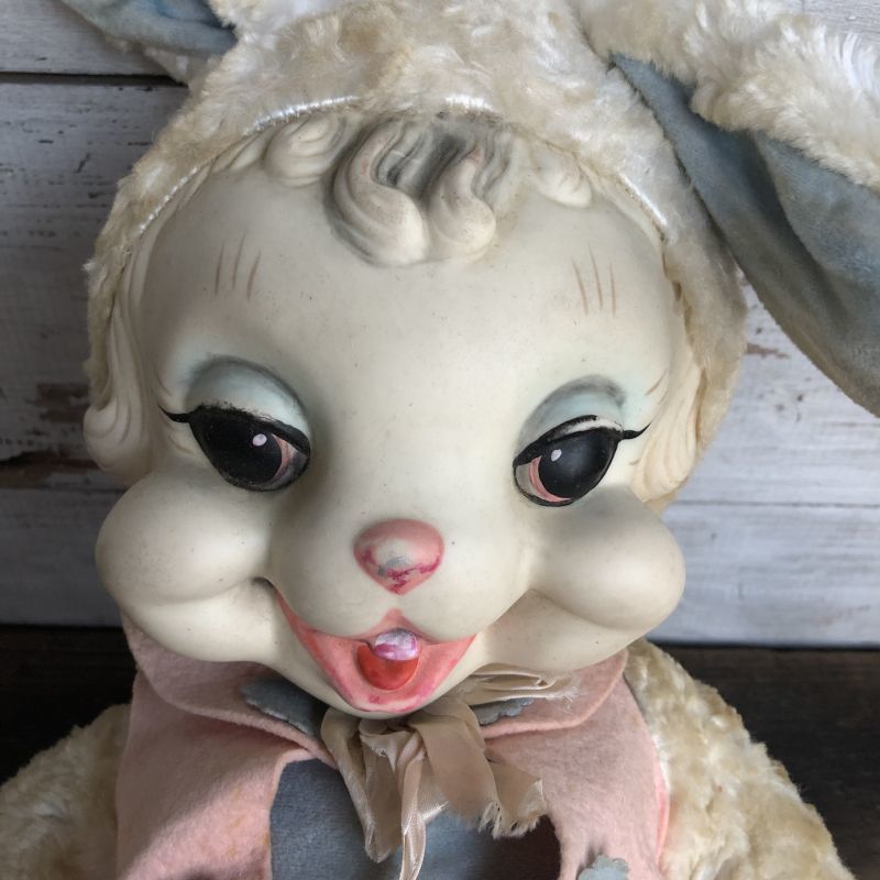 Vintage Rushton Rubber Face Doll Bunny (S797) - 2000toys Antique Mall