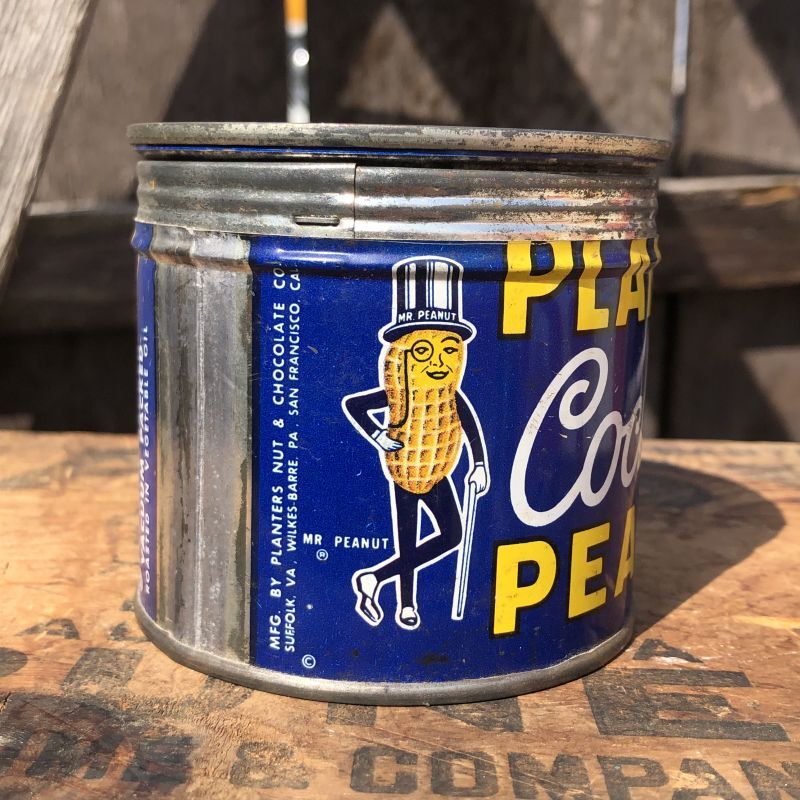 Vintage Planters MR.PEANUTS Tin Can (O) - 2000toys Antique Mall