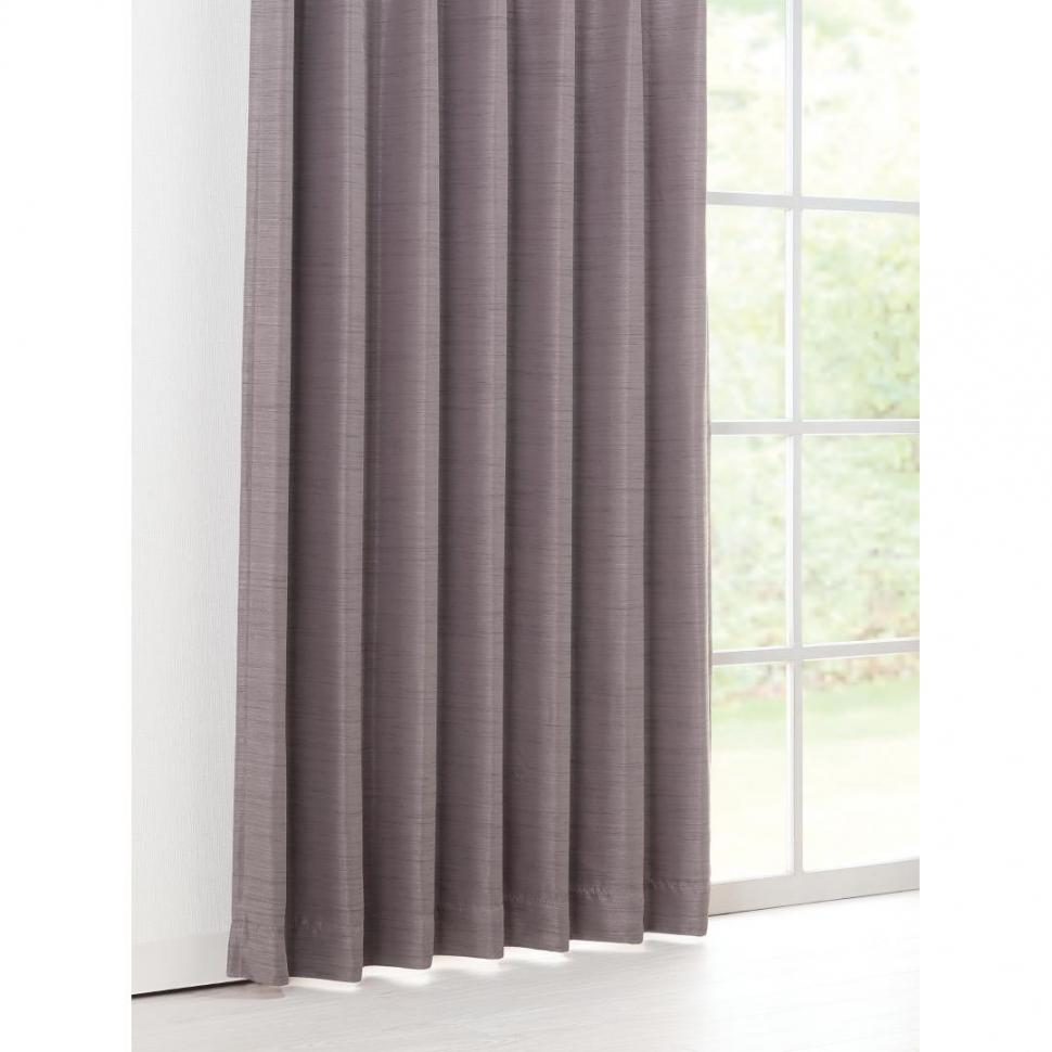 厚地カーテン クリスタル2 100×135 2枚組 ダークブラウン | TWO-ONE