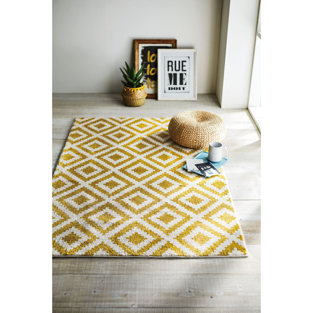 アクセントラグ ブリック イエロー (185×185) | TWO-ONE STYLEネット