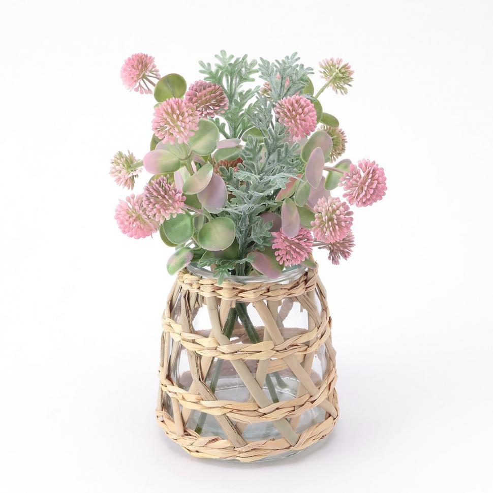 アートフラワー グラス花瓶付き PK | TWO-ONE STYLEネット