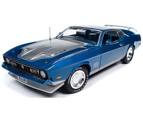 1971 Ford Mustang Mach 1 MCACN in Code Q Med Blue Metallic - 1335