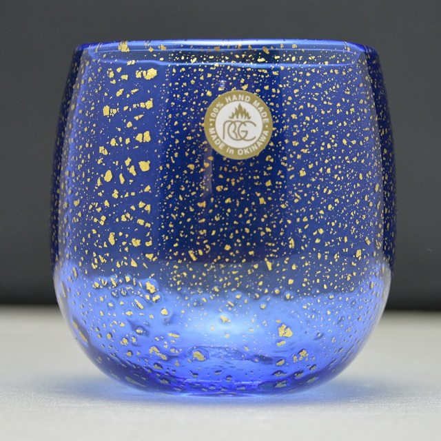 琉球ガラス】金箔たるグラス - 沖縄シークヮーサー本舗