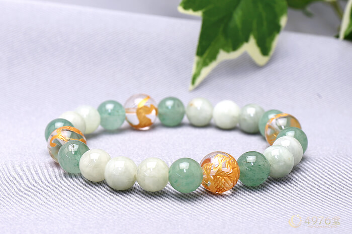 四神獣・翡翠・アベンチュリン ブレスレット ｜ 天然石通販の4976堂