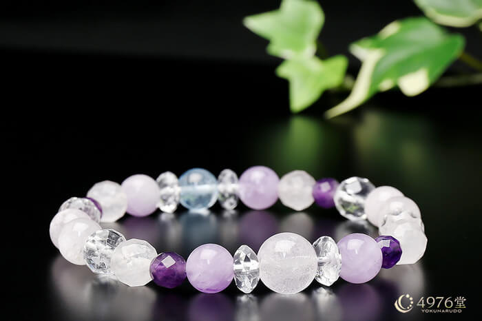クンツァイト・ラベンダー・アメジスト ブレスレット ｜ 天然石通販の