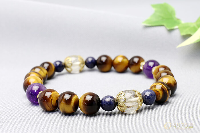 ルチルクォーツ・タイガーアイ ブレスレット ｜ 天然石通販の4976堂