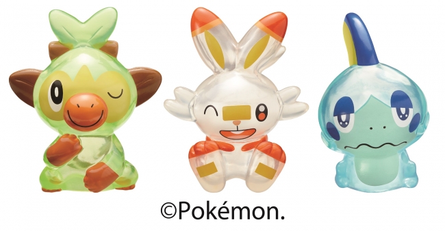 サルノリ，ヒバニー，メッソンの指人形がもらえる。「ポケモン ソード