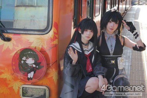 鳴潮」と京阪電車のコラボによるラッピング電車が運行。特別車掌に就任