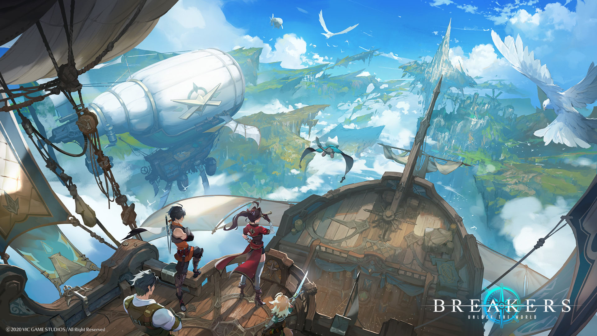 新作RPG「BREAKERS : UNLOCK THE WORLD」，主人公一行や冒険に向かう