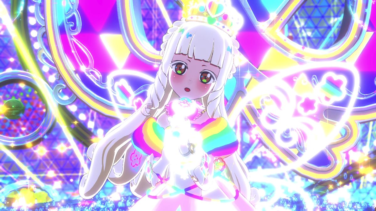 ひみつのアイプリ」，プリンセスアイプリの姿になったつむぎが登場する