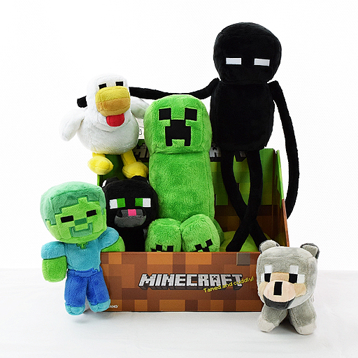Minecraft」公式ぬいぐるみに26cmの大型クリーパーなど6種が追加
