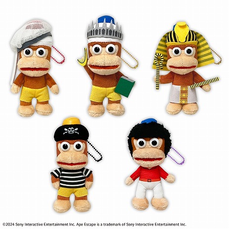 サルゲッチュ」ピポサルのBIGぬいぐるみとマスコット5種がプライズ商品