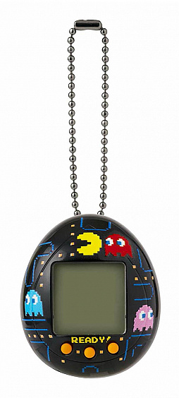 専用ケースに入ったパックマンの「たまごっち」が海外で登場。日本でも