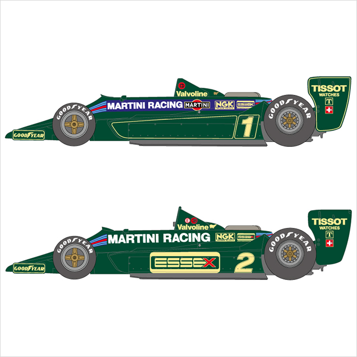 SHUNKO 1/20 マルティニ ロータス タイプ79 1979 前期 デカールセット