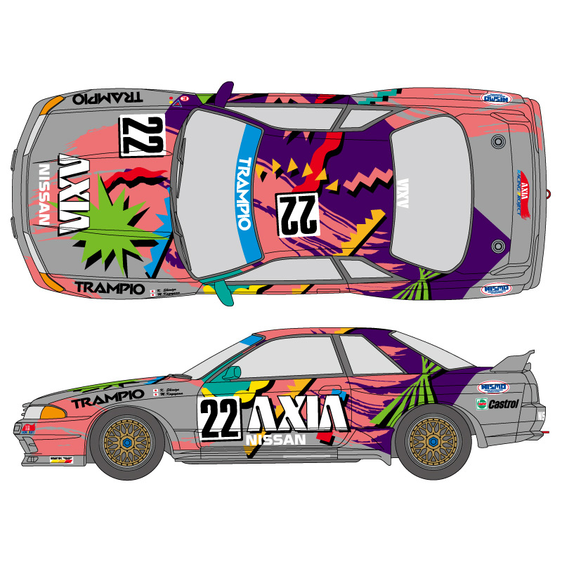 SHUNKO 1/24 アクシア GT-R 1991 デカールセット タミヤ対応