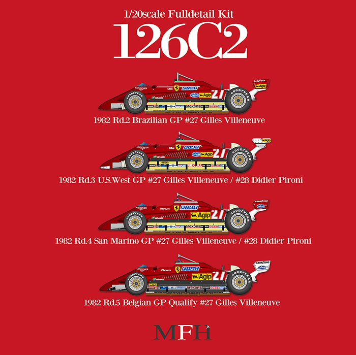 MFH 1/20 フェラーリ 126C2 モデルファクトリーヒロ | クアトロポルテ 通販
