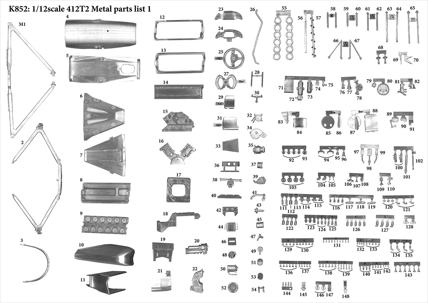 MFH 1/12 フェラーリ 412T2 モデルファクトリーヒロ | クアトロポルテ 通販
