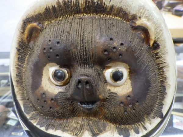 達磨狸 たぬき ダルマ 貯金箱 陶器製 高さ約25cm 買い取りしました
