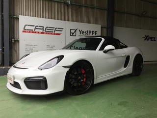 クレフモータースポーツ 981ボクスタースパイダー、入庫しました